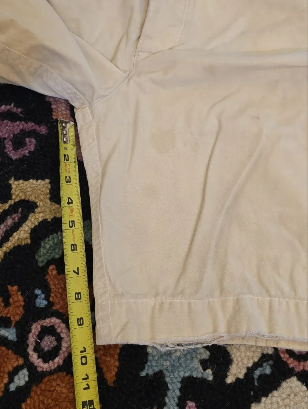 🔥🔥Y2K Abercrombie & Fitch Men's Cream Cotton Drawstring Shorts🔥🔥 Size 34